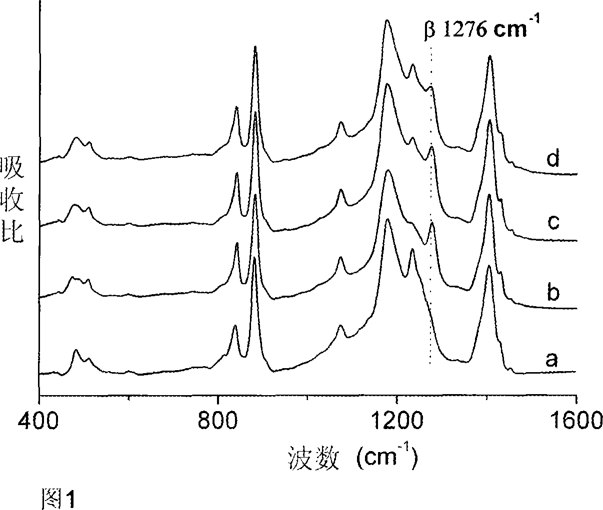 Beta phase polyvinylidene fluoride composite film and preparation method thereof