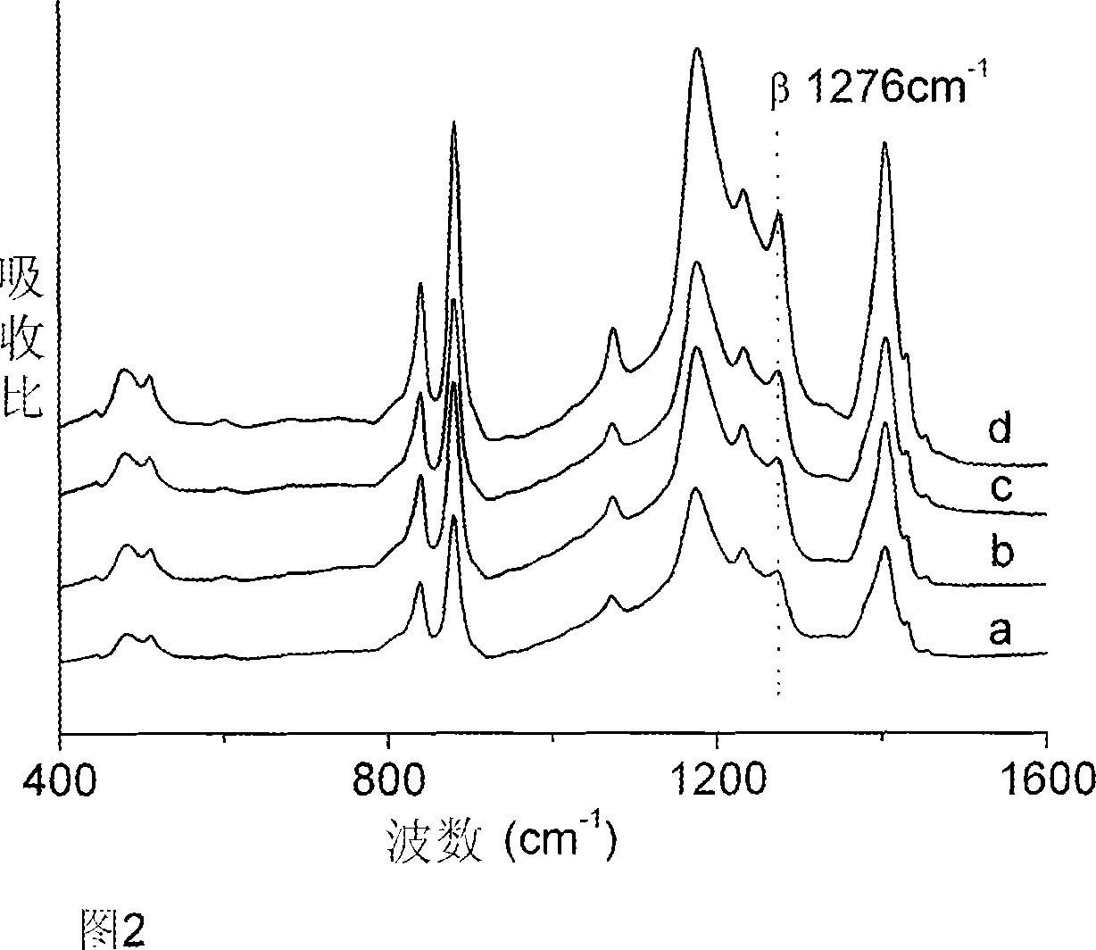 Beta phase polyvinylidene fluoride composite film and preparation method thereof