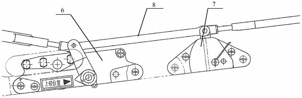 Distance measuring device for debugging of emergency lock system of aircraft canopy