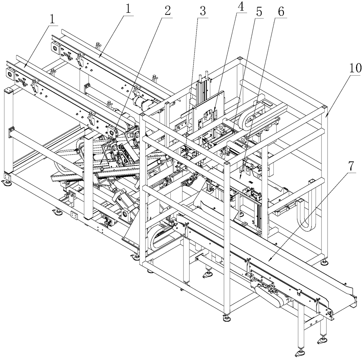 Small package product secondary bagging device