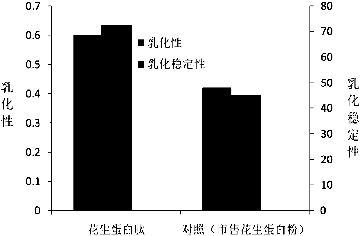 Method of degrading aflatoxin in peanut meal and synchronously preparing peanut protein peptide