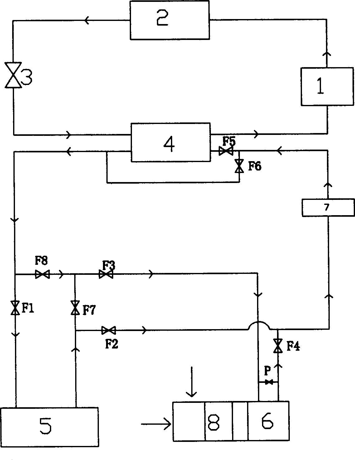 Energy-accumulating automobile air conditioning system