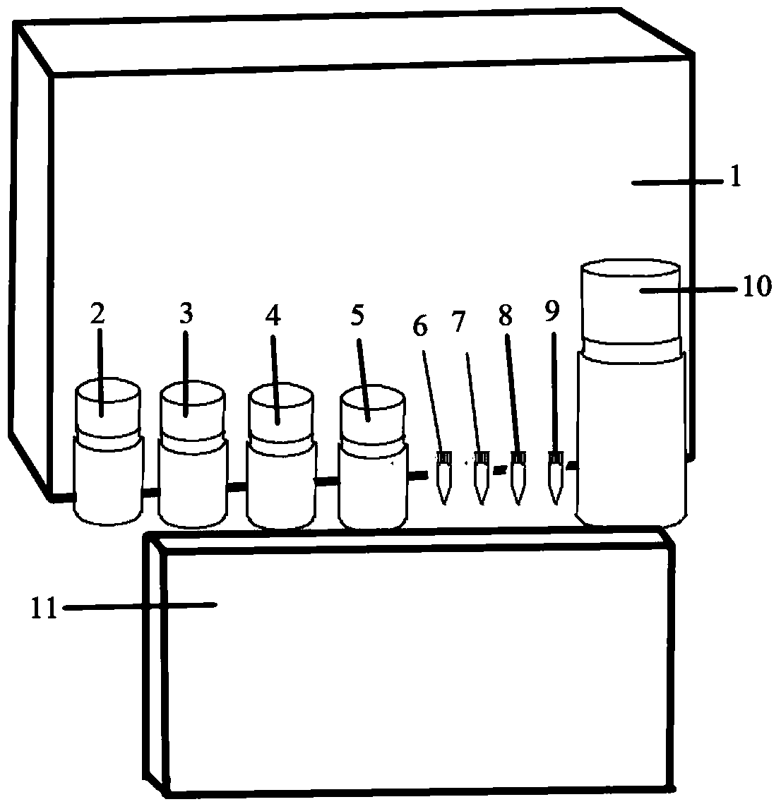 High-throughput treponema pallidum specific antibody detection kit and preparation method thereof