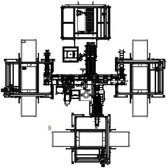 Automatic assembling device for fuel gas meters