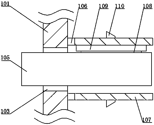 Brake mechanism of marine gearbox