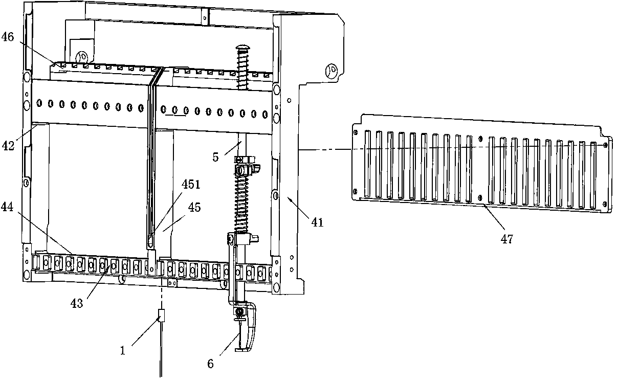 An embroidery machine color changing red light positioning system and method