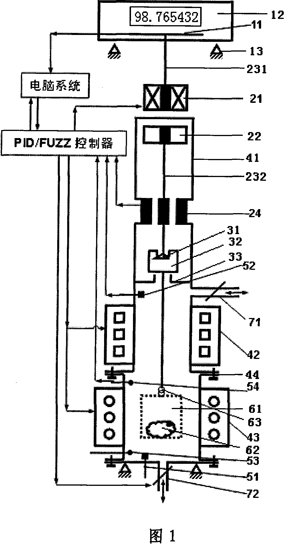 Method for measuring substance weight in special surroundings