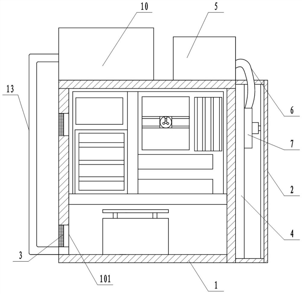 Computer dustproof device