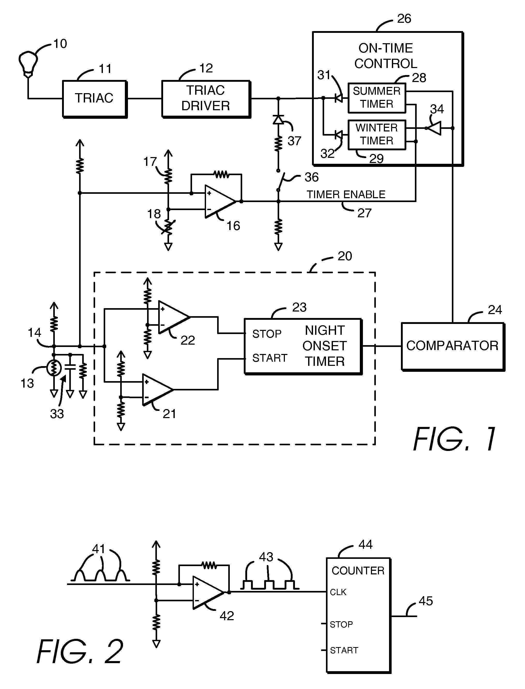 Lighting control with season detect