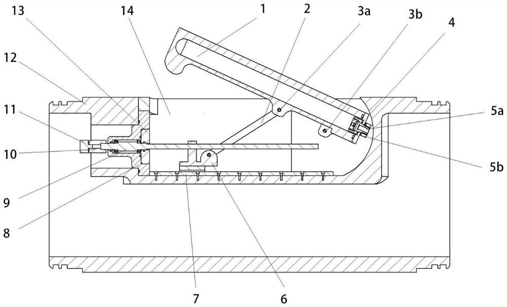 Folded antenna arrangement for AUV