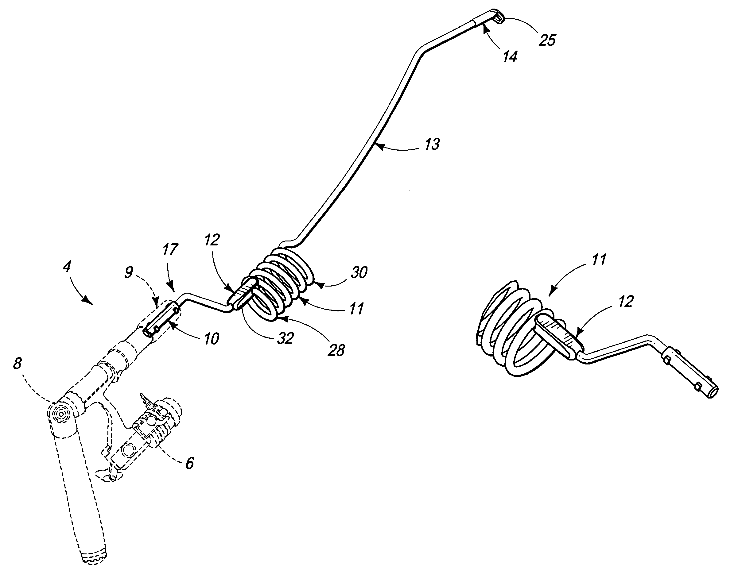 Fishing pole, anti-wrap line guide for a fishing pole, and fishing rod