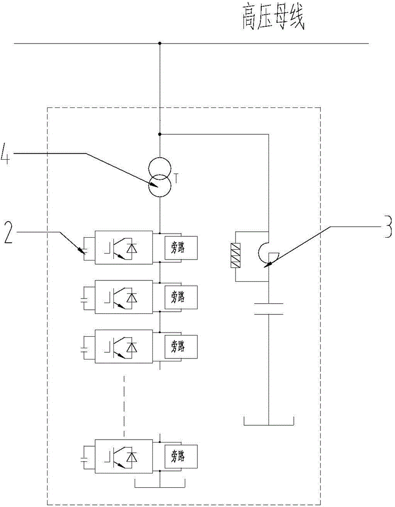 Hybrid active power filter with high voltage chain-type structure and control method thereof