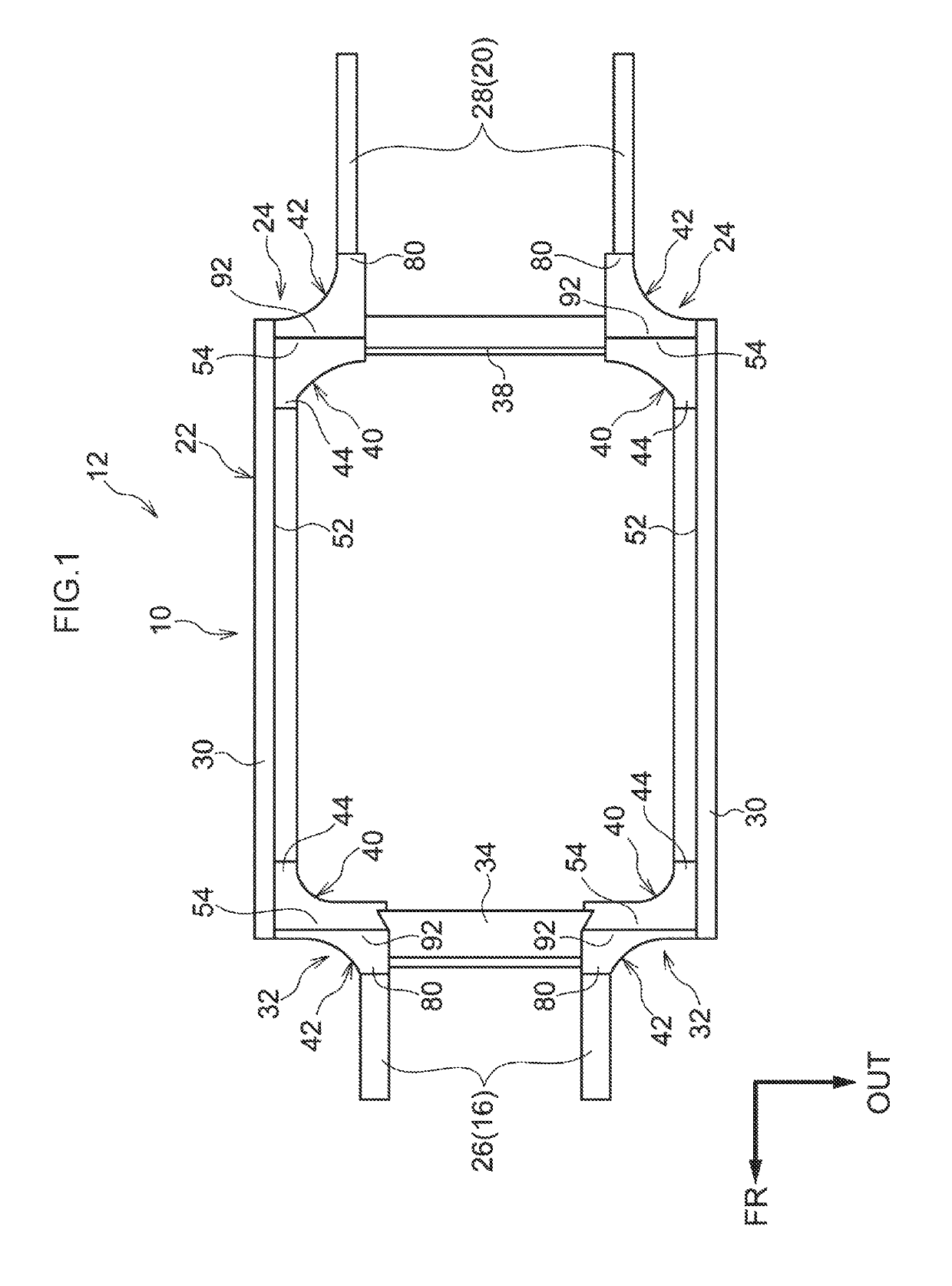 Vehicle framework structure