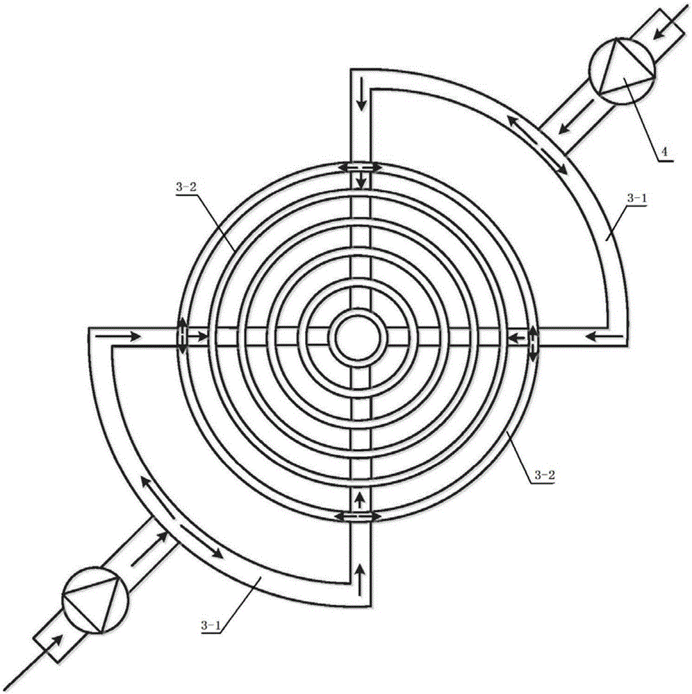 Condenser for chimney type solar electricity generating and seawater desalting device