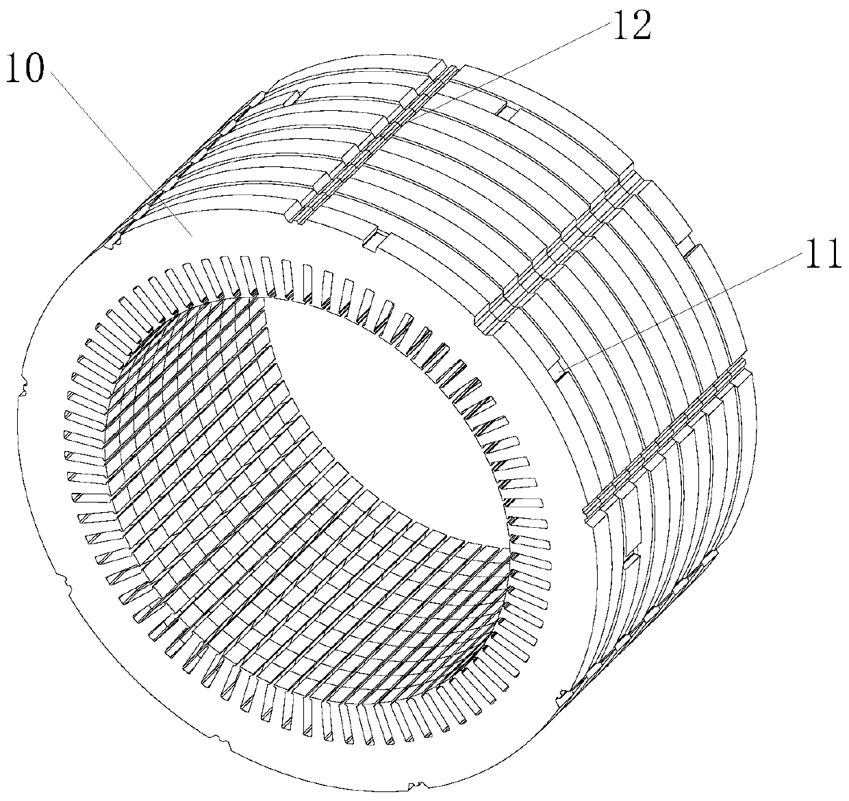 Oil circuit structure of oil-cooled motor