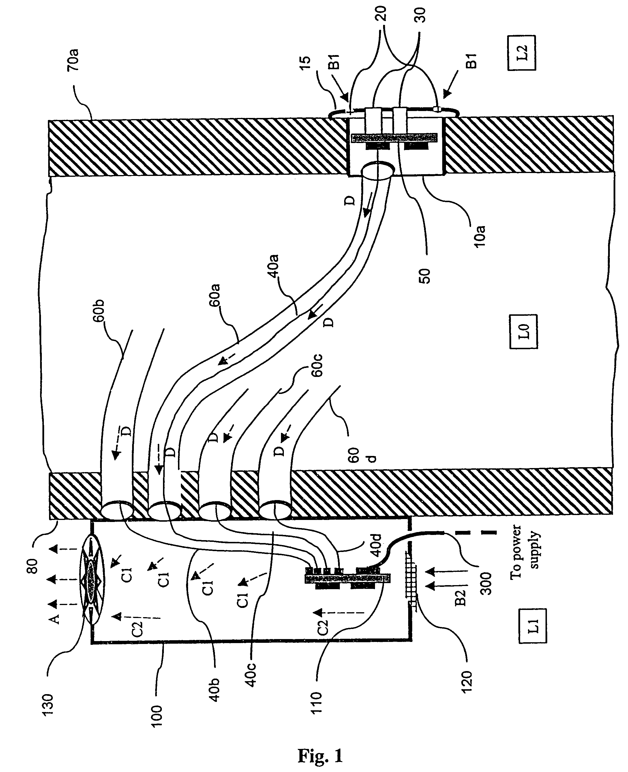 System and apparatus for heat dissipation in an electronic device