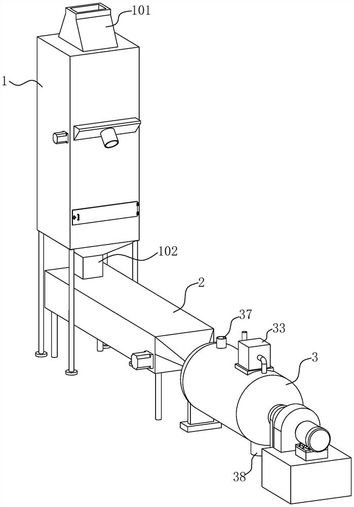 A remediation system for deep stirred hot air injection in contaminated soil