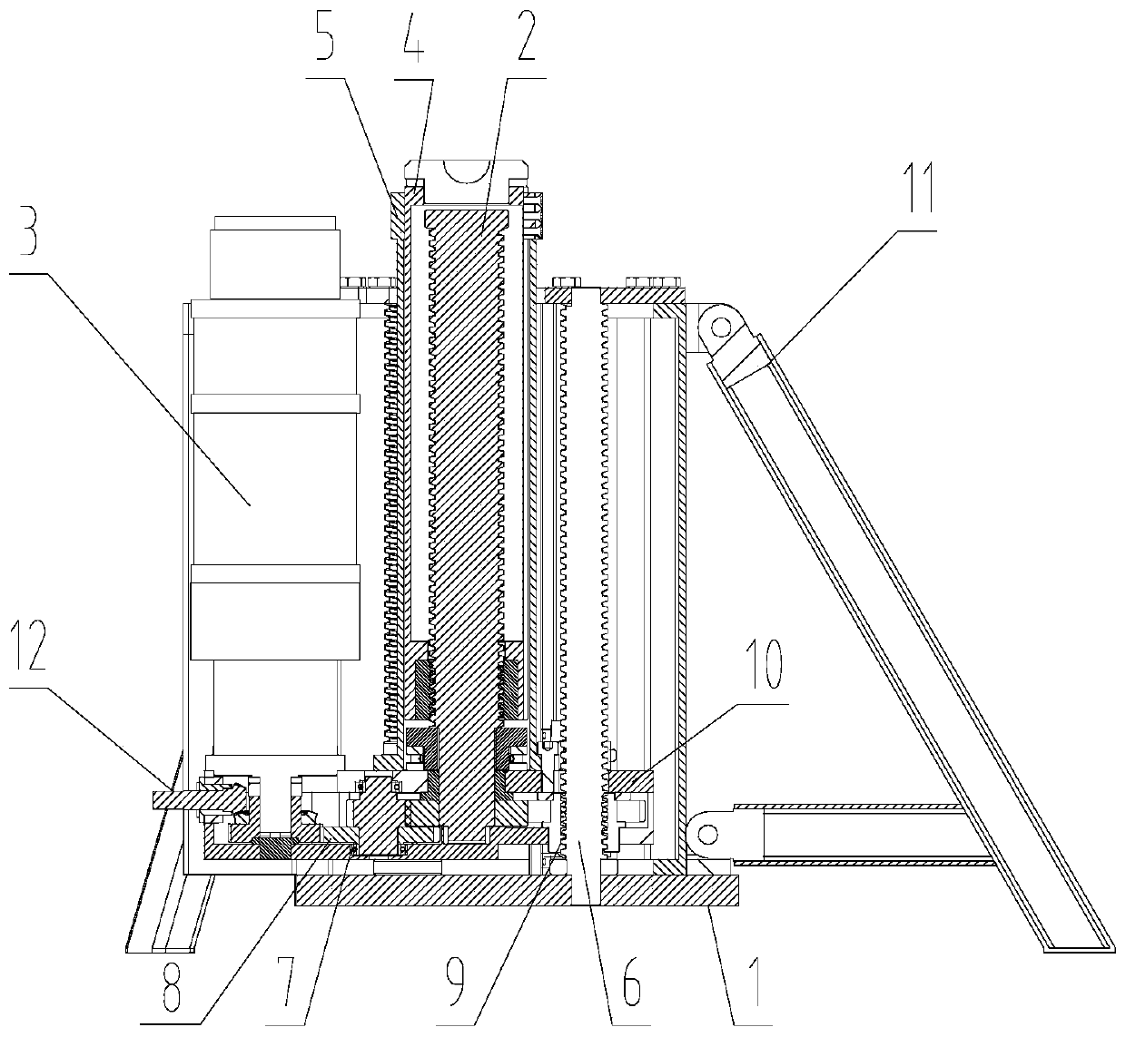 Large-tonnage jacking device