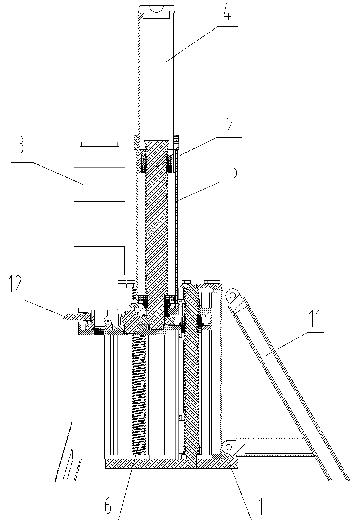 Large-tonnage jacking device