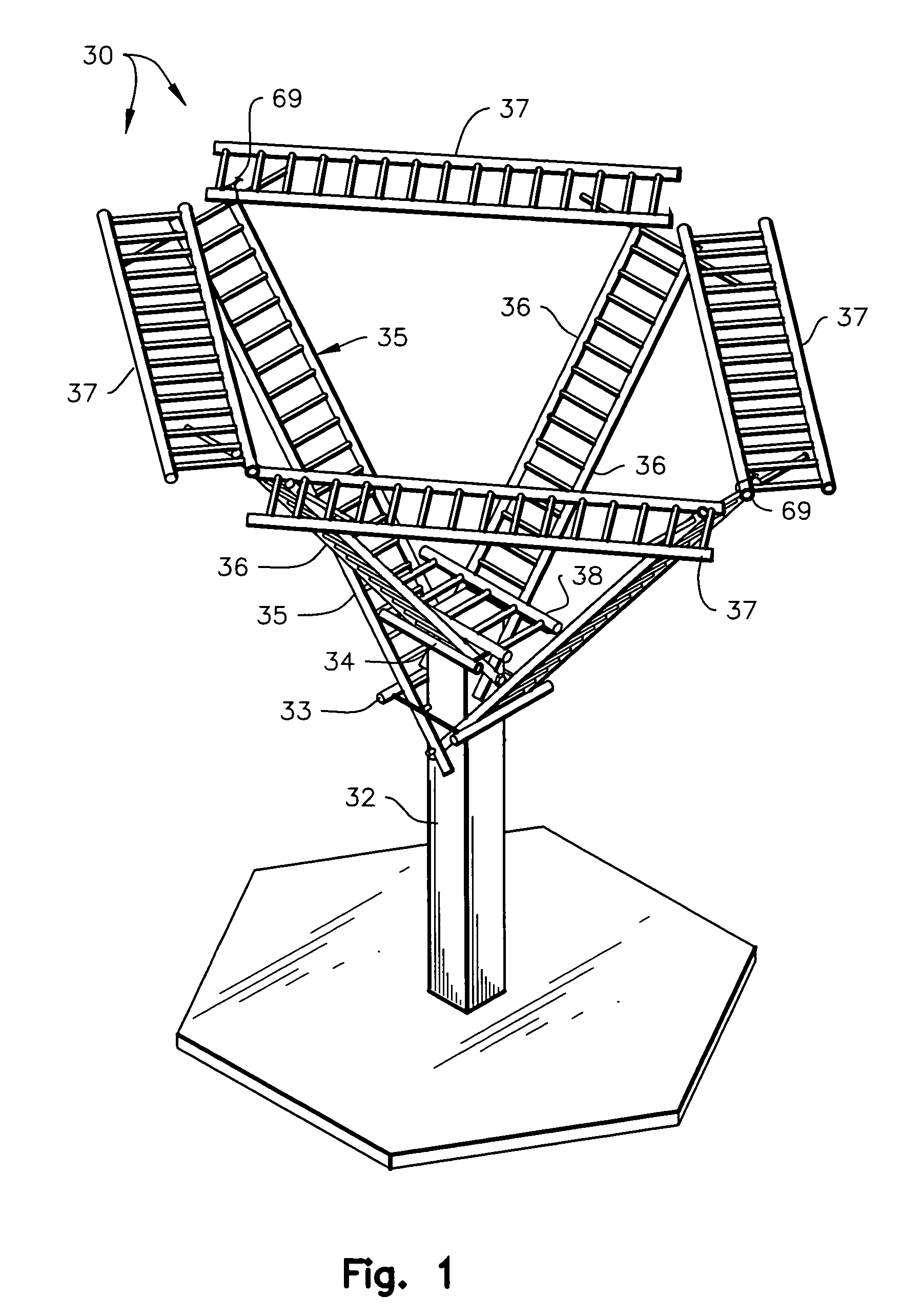 Bird perch assembly