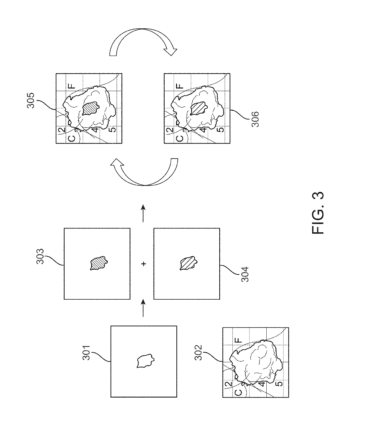 Complementary color flashing for multichannel image presentation