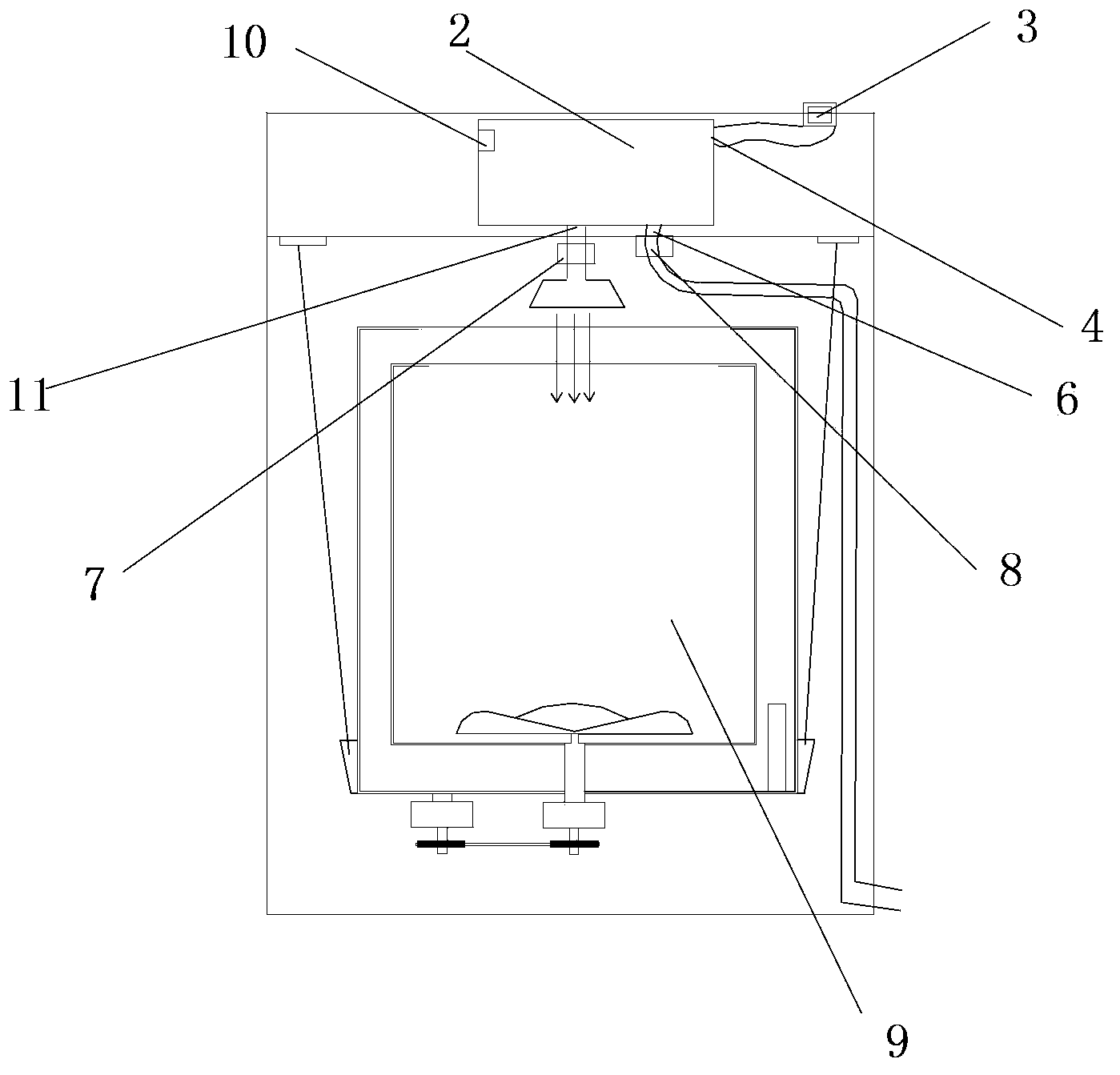 Washing machine provided with multifunctional water inlet box and control method