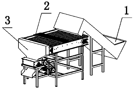 Roller walnut shell breaking machine based on laser pretreatment