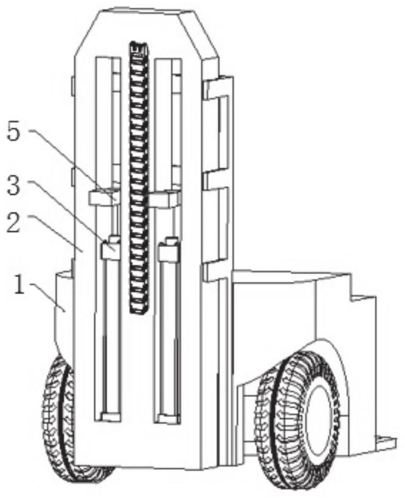 Automatic material frame clamping, overturning and transporting device and working method