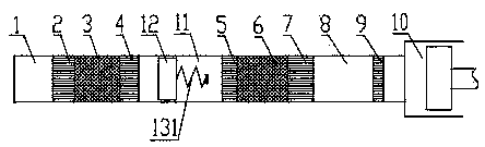 A cascaded thermoacoustic power generation device