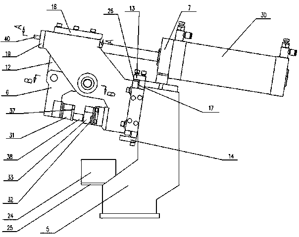 Pneumatic vehicle body punching device