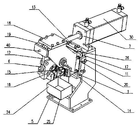 Pneumatic vehicle body punching device