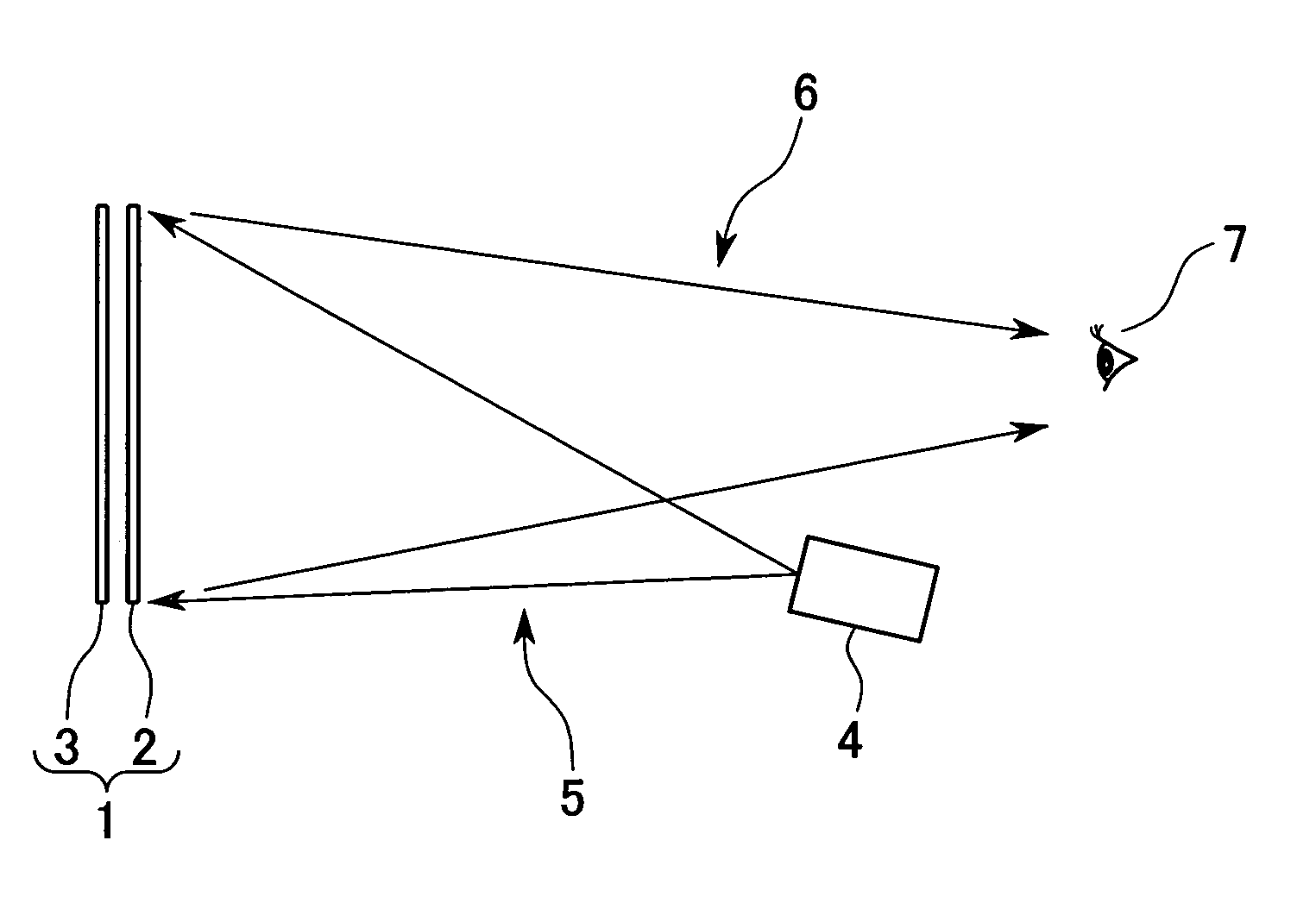 Reflection type projecting screen, front projector system, and multi-vision projector system