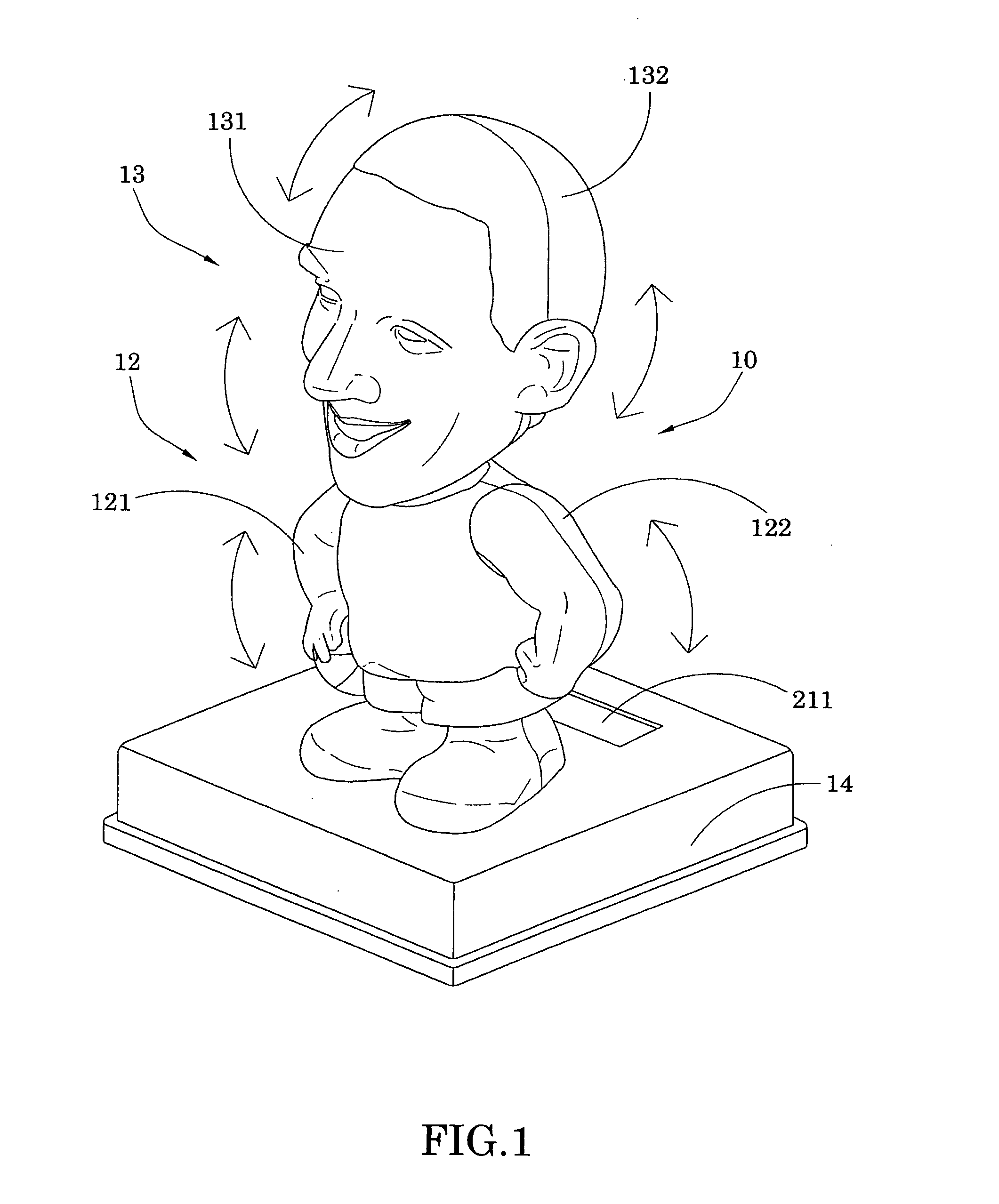 Portable power-free motion figure