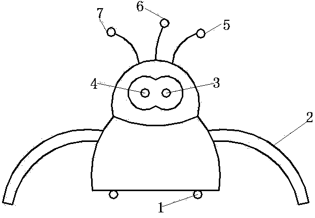 Electrostatic dust removing robot