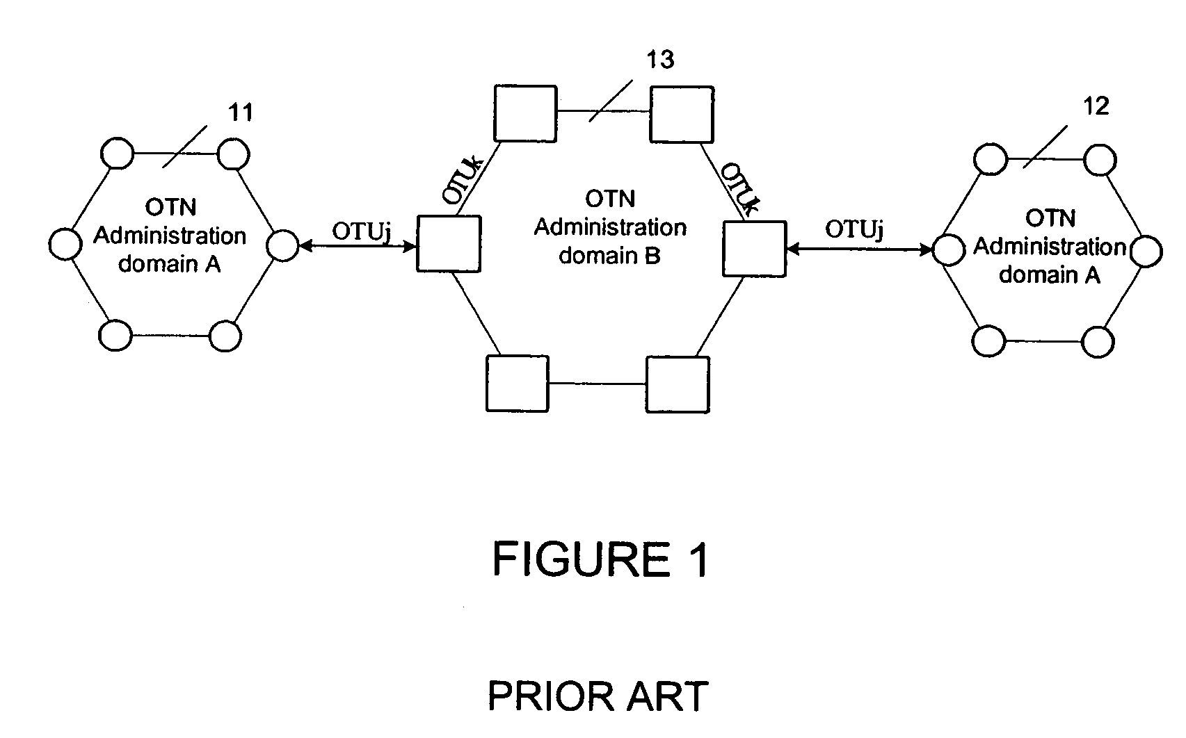 Method and system for transparent transport of optical channel transmission unit signals via an optical transport network