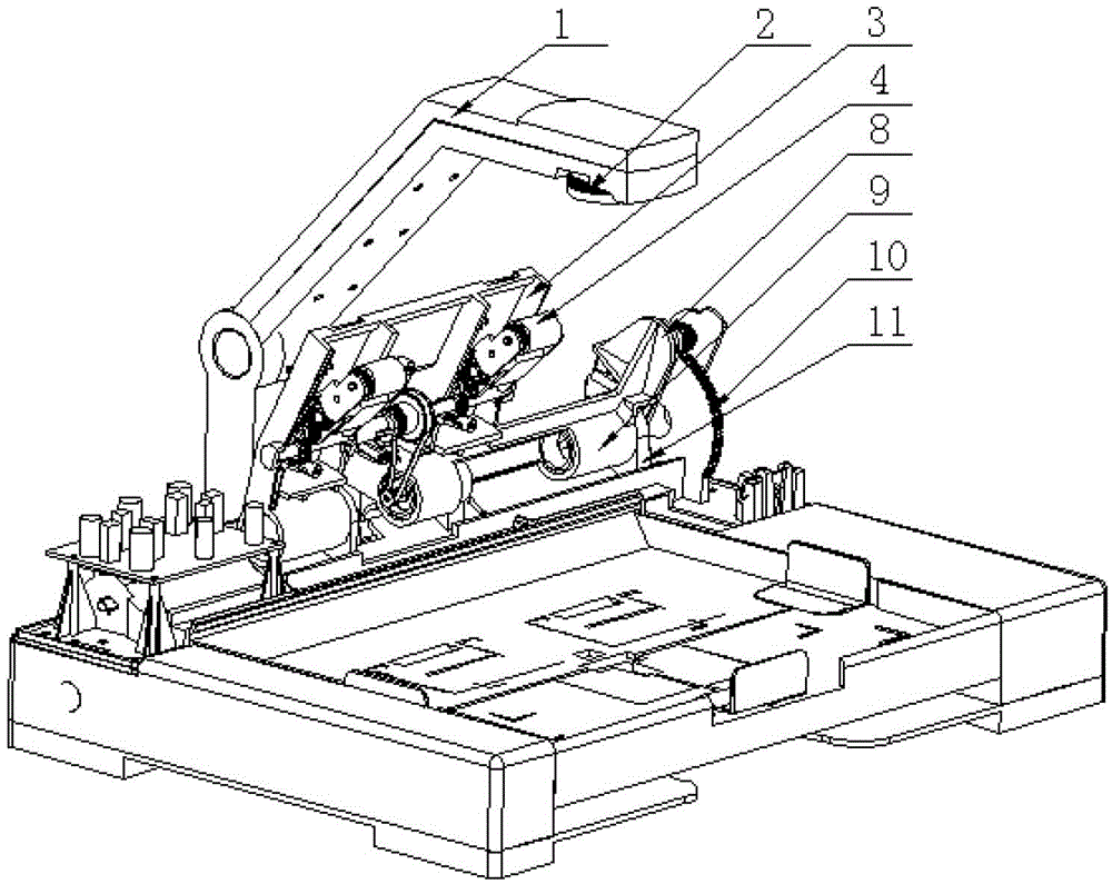 Automatic paper feeding type high-speed image shooting instrument