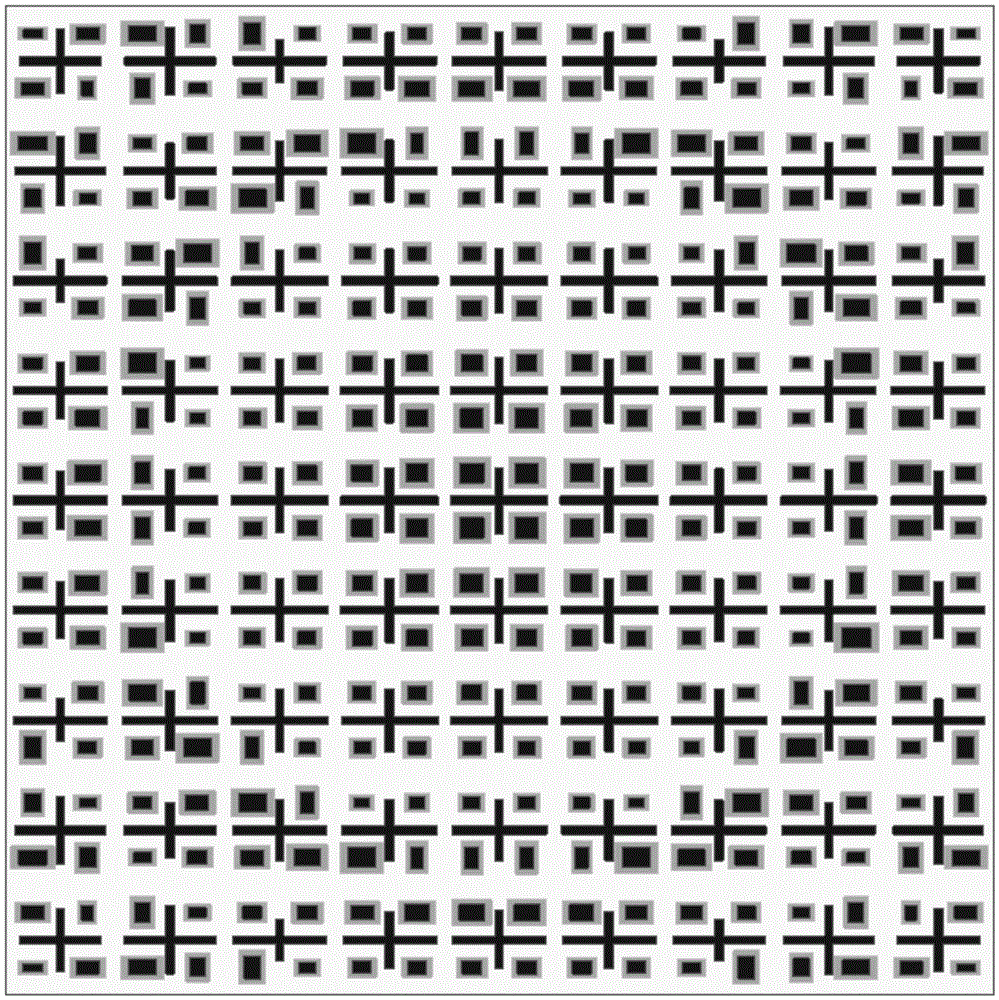 Four-frequency microstrip reflective array antenna