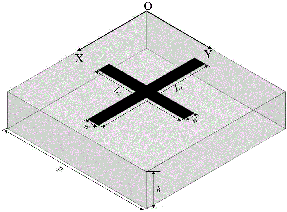 Four-frequency microstrip reflective array antenna