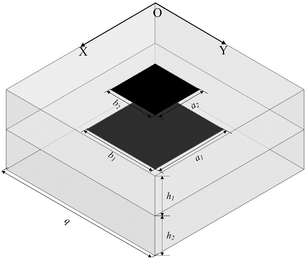 Four-frequency microstrip reflective array antenna