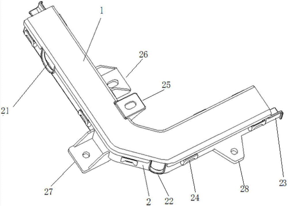 Wire harness fixing support