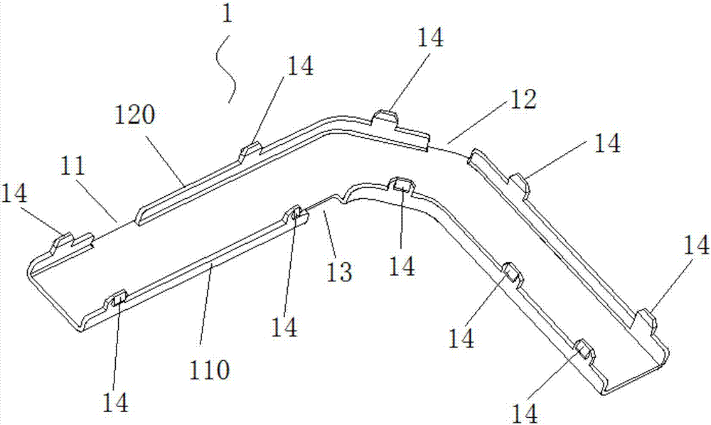 Wire harness fixing support