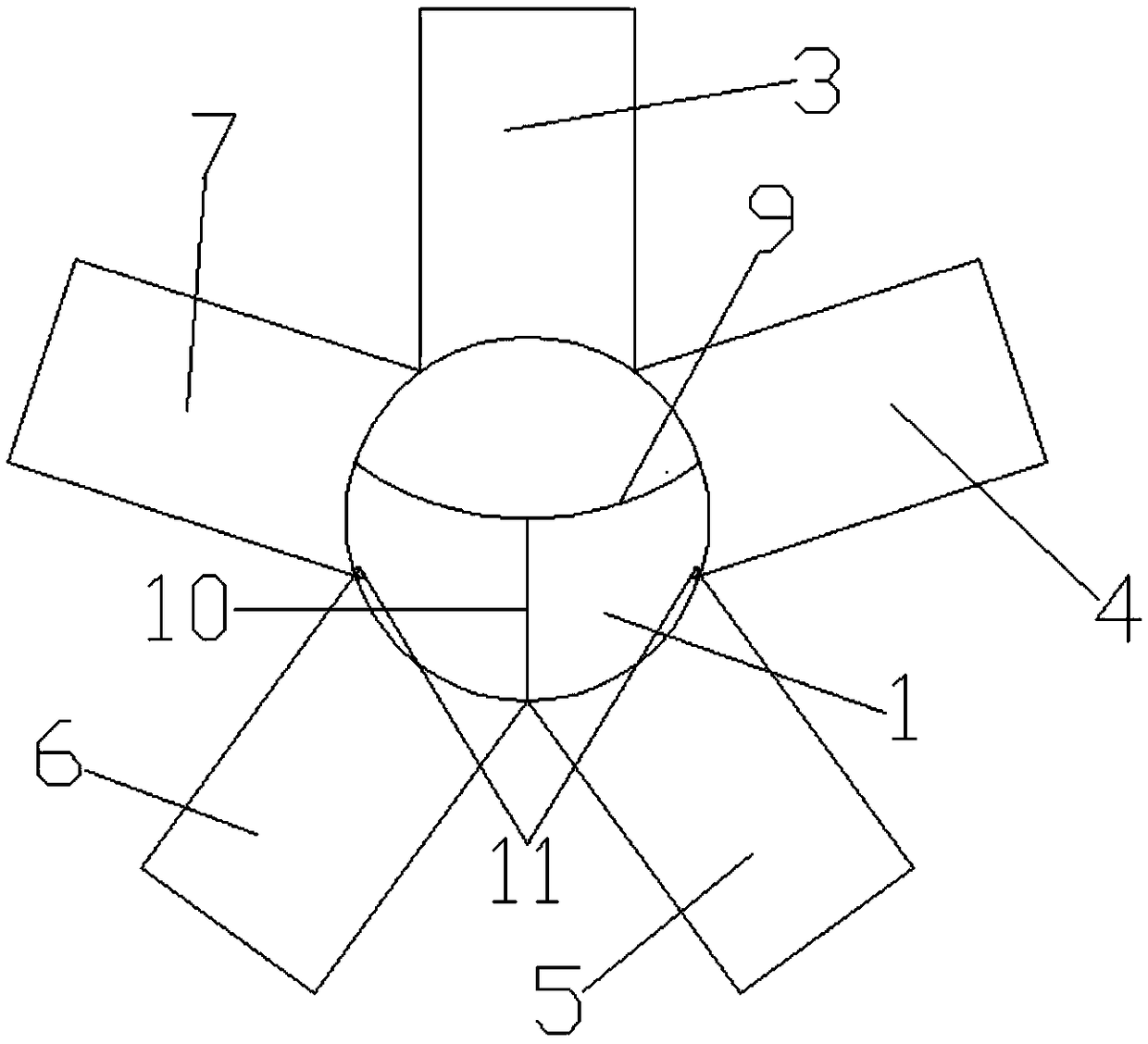 Multi-path flow and temperature control valve with bypass port