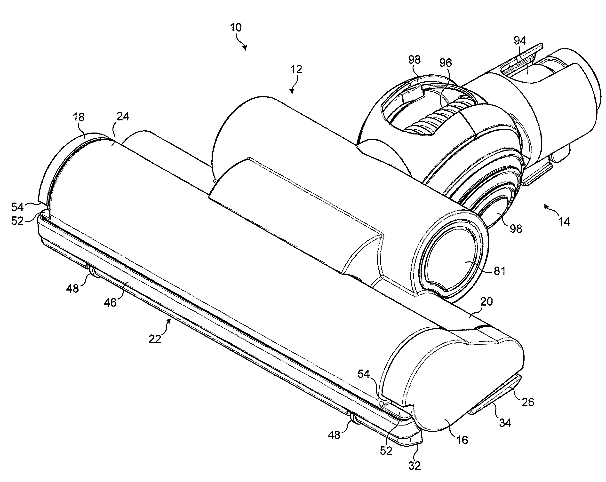 Vacuum cleaning head