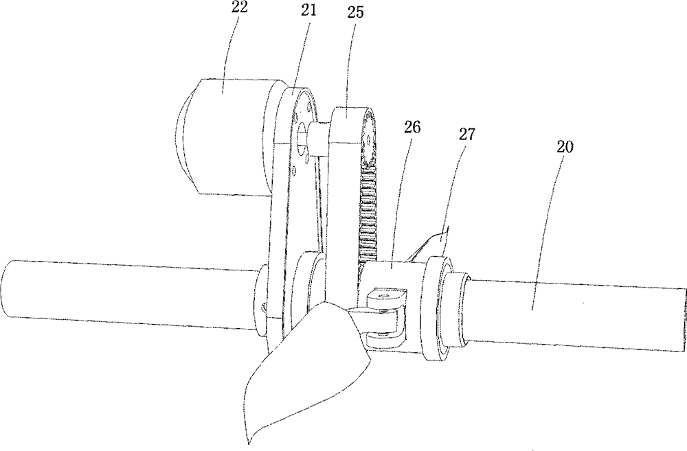 Fixed wing propeller-driven aircraft and driving device thereof