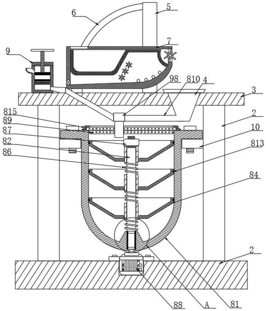 Refining and filtering device for crude linseed oil