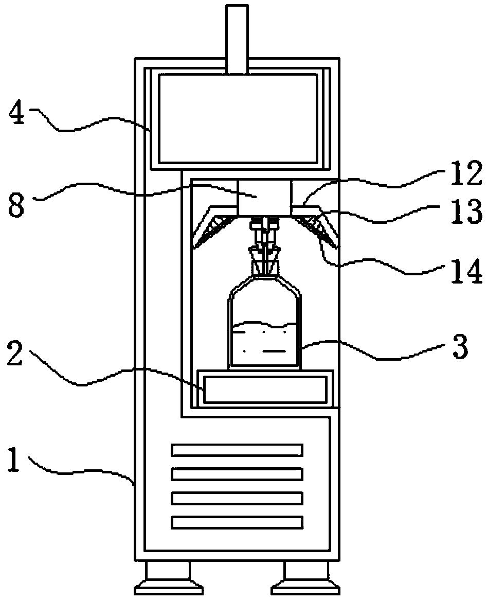 Edible oil filling machine capable of filtering impurities and automatically replacing oil tank