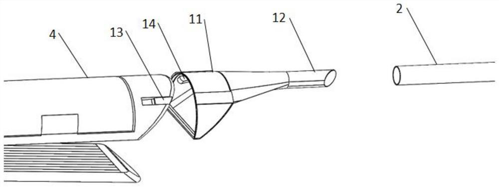 Guiding structure of minimally invasive surgery cutting anastomat