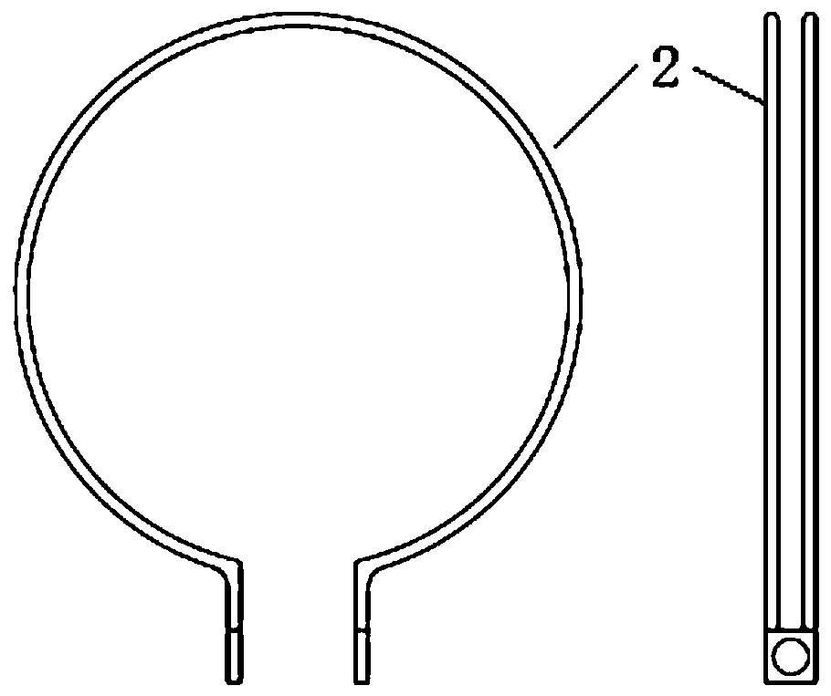 Detachable type mechanical arm cable-bunching device adopting peripheral slide spherical hinge connection