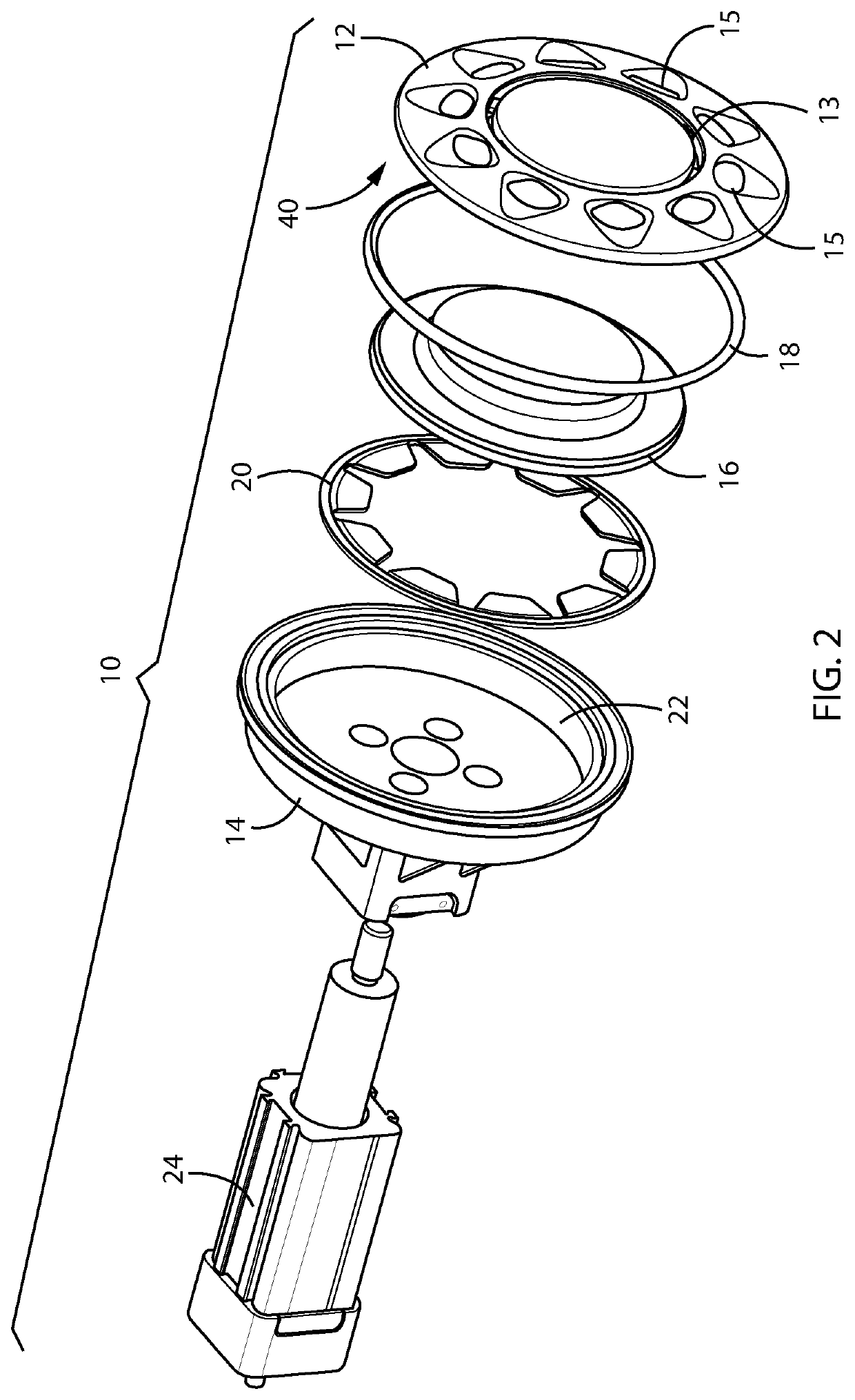 Pipeless water jet assembly