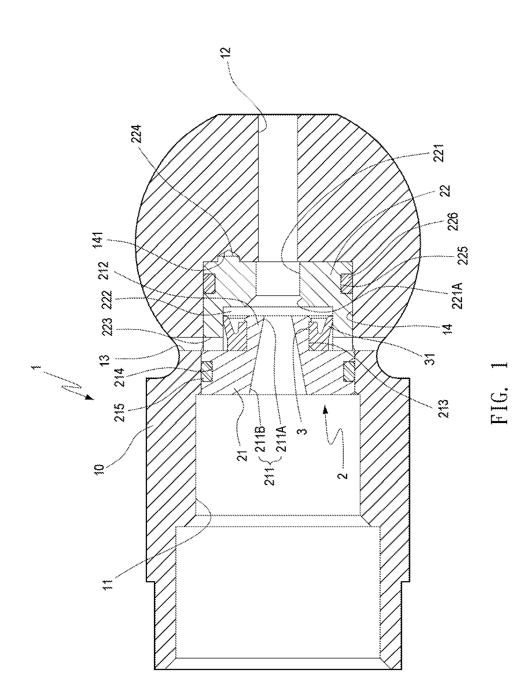 Air intake module of water feeding apparatus